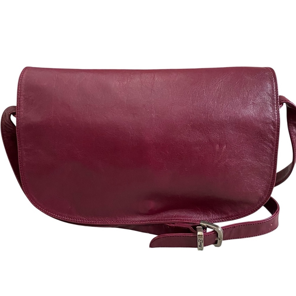 Enny vintage genuine leather crossbody bag Made in Italy